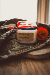 Field of Poppies Specialty Soy Candle ReCoopMN