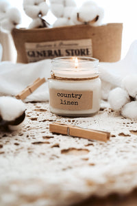 Country Linen Soy Candle