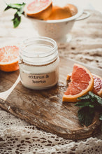 Load image into Gallery viewer, Citrus &amp; Herbs Soy Candle

