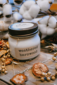 Weathered Barnwood Soy Candle ReCoopMN